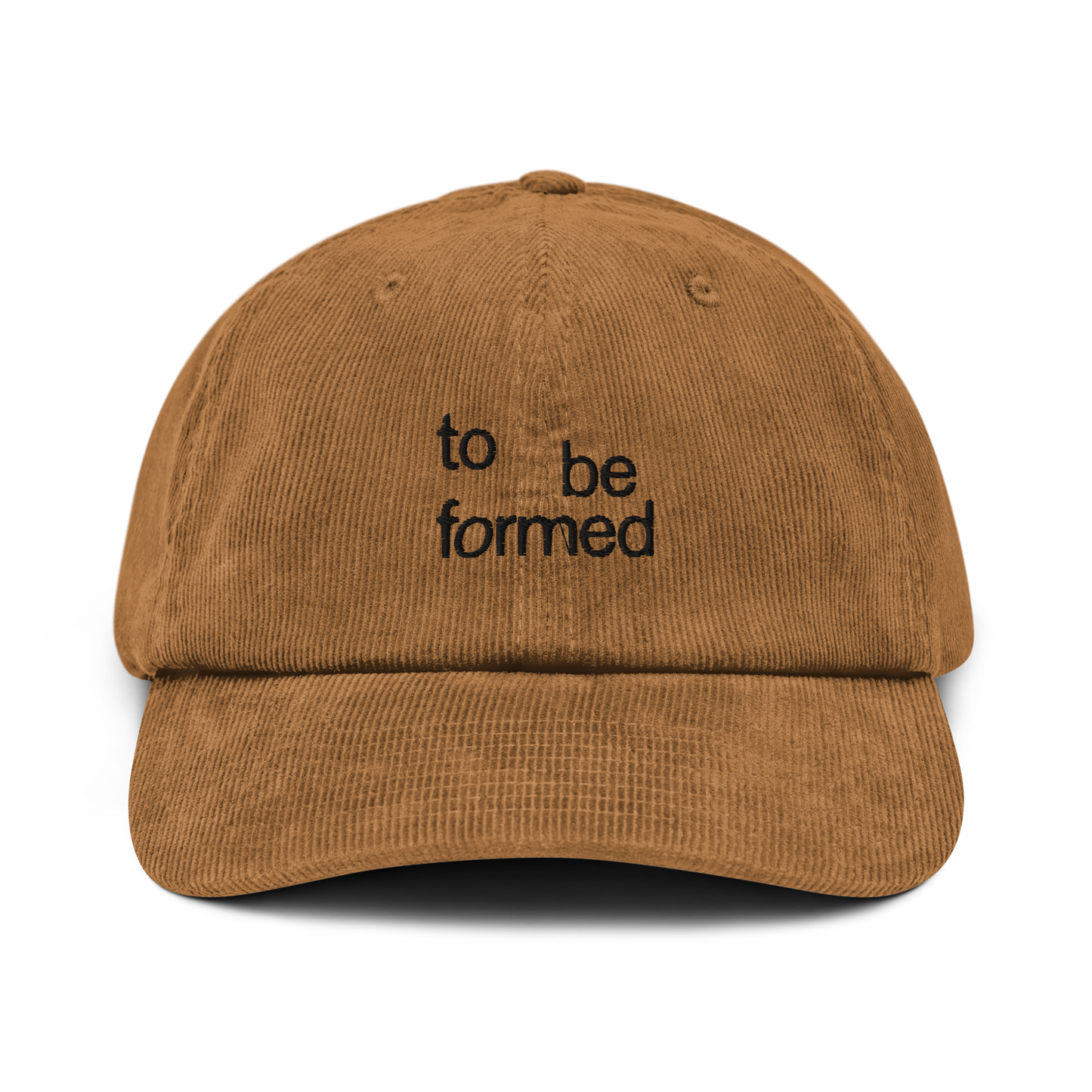 Embroidered Camel Corduroy Hat