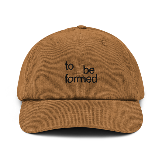 Embroidered Camel Corduroy Hat